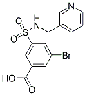 3-BROMO-5-[(PYRIDIN-3-YLMETHYL)-SULFAMOYL]-BENZOIC ACID 结构式