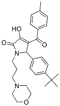 5-[4-(TERT-BUTYL)PHENYL]-3-HYDROXY-4-(4-METHYLBENZOYL)-1-[3-(4-MORPHOLINYL)PROPYL]-1,5-DIHYDRO-2H-PYRROL-2-ONE 结构式