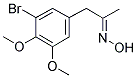 (3-BROMO-4,5-DIMETHOXYPHENYL)ACETONE OXIME 结构式