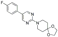 8-[5-(4-FLUOROPHENYL)PYRIMIDIN-2-YL]-1,4-DIOXA-8-AZASPIRO[4.5]DECANE 结构式