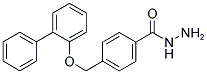 4-(BIPHENYL-2-YLOXYMETHYL)-BENZOIC ACID HYDRAZIDE 结构式