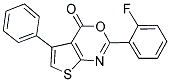 2-(2-FLUOROPHENYL)-5-PHENYL-4H-THIENO[2,3-D][1,3]OXAZIN-4-ONE 结构式