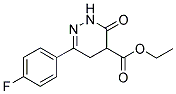 6-(4-FLUOROPHENYL)-4,5-DIHYDRO-3-PYRIDAZONE-4-CARBOXYLIC ACID, ETHYL ESTER 结构式
