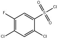 2,4-二氯-5-氟苯磺酰氯 结构式