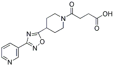 4-Oxo-4-[4-(3-(pyridin-3-yl)-1,2,4-oxadiazol-5-yl)piperidin-1-yl]butanoic acid 结构式