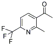 3-Acetyl-2-methyl-6-(trifluoromethyl)pyridine 结构式