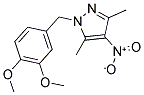 1-(3,4-DIMETHOXY-BENZYL)-3,5-DIMETHYL-4-NITRO-1H-PYRAZOLE 结构式