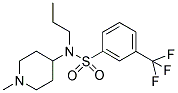 N-(1-METHYLPIPERIDIN-4-YL)-N-PROPYL-3-(TRIFLUOROMETHYL)BENZENESULPHONAMIDE 结构式