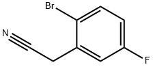 2-溴-5-氟苯乙腈 结构式