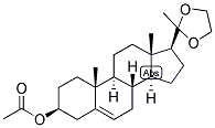 3-BETA-HYDROXY-5-PREGNEN-20-ONE 3-ACETATE 20-ETHELENEKETAL 结构式