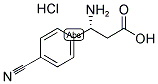 (R)-3-AMINO-3-(4-CYANO-PHENYL)-PROPANOIC ACID HYDROCHLORIDE 结构式