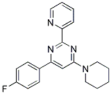 4-(4-FLUOROPHENYL)-6-PIPERIDIN-1-YL-2-PYRIDIN-2-YLPYRIMIDINE 结构式