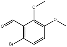 6-溴-2,3-二甲氧基苯甲醛 结构式
