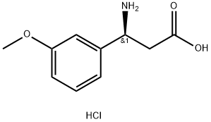 (S)-3-AMINO-3-(3-METHOXY-PHENYL)-PROPANOIC ACID HYDROCHLORIDE 结构式