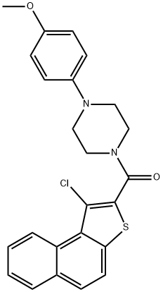 (1-CHLORONAPHTHO[2,1-B]THIOPHEN-2-YL)[4-(4-METHOXYPHENYL)PIPERAZINO]METHANONE 结构式