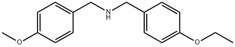 N-(4-乙氧基苄基)-1-(4-甲氧基苯基)甲胺 结构式