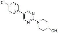 1-[5-(4-CHLOROPHENYL)PYRIMIDIN-2-YL]PIPERIDIN-4-OL 结构式
