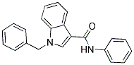 1-BENZYL-N-PHENYL-1H-INDOLE-3-CARBOXAMIDE 结构式