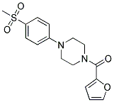 1-(2-FUROYL)-4-[4-(METHYLSULFONYL)PHENYL]PIPERAZINE 结构式