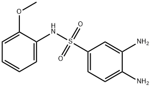 3,4-二氨基-N-(2-甲氧基苯基)苯磺酰胺 结构式