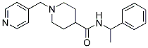 N-(alpha-Methylbenzyl)-1-(4-pyridinylmethyl)piperidine-4-carboxamide 结构式