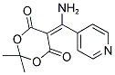 5-[AMINO(4-PYRIDINYL)METHYLENE]-2,2-DIMETHYL-1,3-DIOXANE-4,6-DIONE 结构式