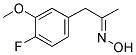(4-FLUORO-3-METHOXYPHENYL)ACETONE OXIME 结构式