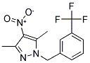 3,5-二甲基-4-硝基-1-(3-(三氟甲基)苄基)-1H-吡唑 结构式