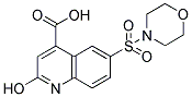 2-Hydroxy-6-(morpholine-4-sulfonyl)-quinoline-4-carboxylic acid 结构式