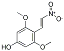 1-(2,6-DIMETHOXY-4-HYDROXYPHENYL)-2-NITROETHENE 结构式