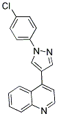 4-[1-(4-CHLOROPHENYL)-1H-PYRAZOL-4-YL]QUINOLINE 结构式