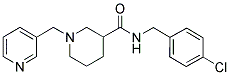 N-(4-CHLOROBENZYL)-1-(3-PYRIDINYLMETHYL)PIPERIDINE-3-CARBOXAMIDE 结构式