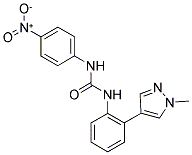 N-[2-(1-METHYL-1H-PYRAZOL-4-YL)PHENYL]-N'-(4-NITROPHENYL)UREA 结构式
