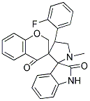 CHROMAN-4'-ONE-3'-SPIRO-3-N-METHYL-4-(2-FLUOROPHENYL)-PYRROLIDINE-2-SPIRO-3''-OXINDOLE 结构式