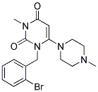 1-(2-BROMOBENZYL)-3-METHYL-6-(4-METHYLPIPERAZIN-1-YL)PYRIMIDINE-2,4(1H,3H)-DIONE 结构式