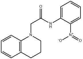 2-[3,4-Dihydro-1(2H)-quinolinyl]-N-(2-nitrophenyl)acetamide 结构式