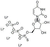 URIDINE-5'-O-(1-THIOTRIPHOSPHATE) LITHIUM SALT 结构式