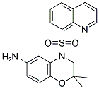 2,2-DIMETHYL-4-(QUINOLINE-8-SULFONYL)-3,4-DIHYDRO-2H-BENZO[1,4]OXAZIN-6-YLAMINE 结构式