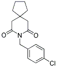 8-(4-CHLOROBENZYL)-8-AZASPIRO[4.5]DECANE-7,9-DIONE 结构式