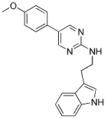 N-[2-(1H-INDOL-3-YL)ETHYL]-5-(4-METHOXYPHENYL)PYRIMIDIN-2-AMINE 结构式