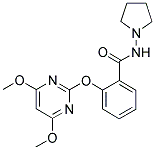 N-(PYRROLIDIN-1-YL)-2-[(4,6-DIMETHOXYPYRIMIDIN-2-YL)OXY]BENZAMIDE 结构式