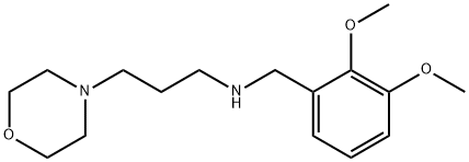(2,3-DIMETHOXY-BENZYL)-(3-MORPHOLIN-4-YL-PROPYL)-AMINE 结构式