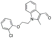 1-[2-(2-CHLOROPHENOXY)ETHYL]-2-METHYL-1H-INDOLE-3-CARBALDEHYDE 结构式