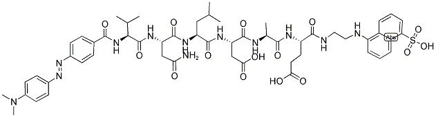 DABCYL-VAL-ASN-LEU-ASP-ALA-GLU-EDANS 结构式