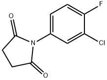 1-(3-CHLORO-4-FLUOROPHENYL)DIHYDRO-1H-PYRROLE-2,5-DIONE 结构式