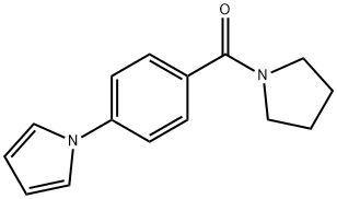 1-PYRROLIDINYL[4-(1H-PYRROL-1-YL)PHENYL]METHANONE 结构式