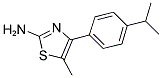 4-(4-ISOPROPYL-PHENYL)-5-METHYL-THIAZOL-2-YLAMINE 结构式