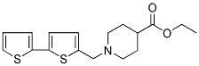 1-[(5-(2-THIENYL)-2-THIENYL)METHYL]PIPERIDINE-4-CARBOXYLIC ACID, ETHYL ESTER 结构式