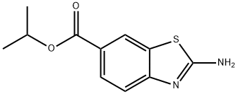 2-AMINO-BENZOTHIAZOLE-6-CARBOXYLIC ACID ISOPROPYL ESTER 结构式