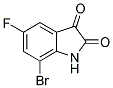 7-BROMO-5-FLUORO-1H-INDOLE-2,3-DIONE 结构式